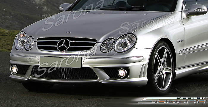 Custom Mercedes CLK Front Bumper  Coupe & Convertible (2003 - 2009) - $690.00 (Part #MB-009-FB)